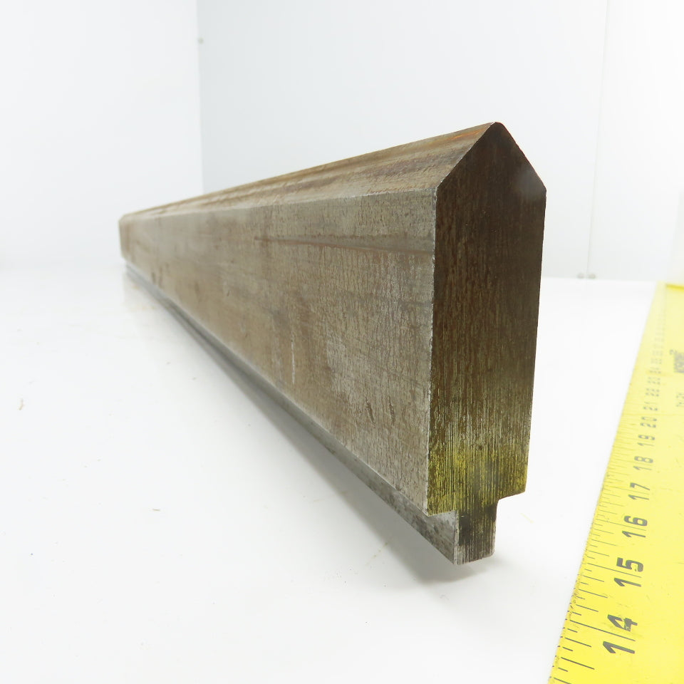 49-1/4" Long 90° V-Forming Press Brake Die Punch 1/2" Tang 4-1/4" Tall