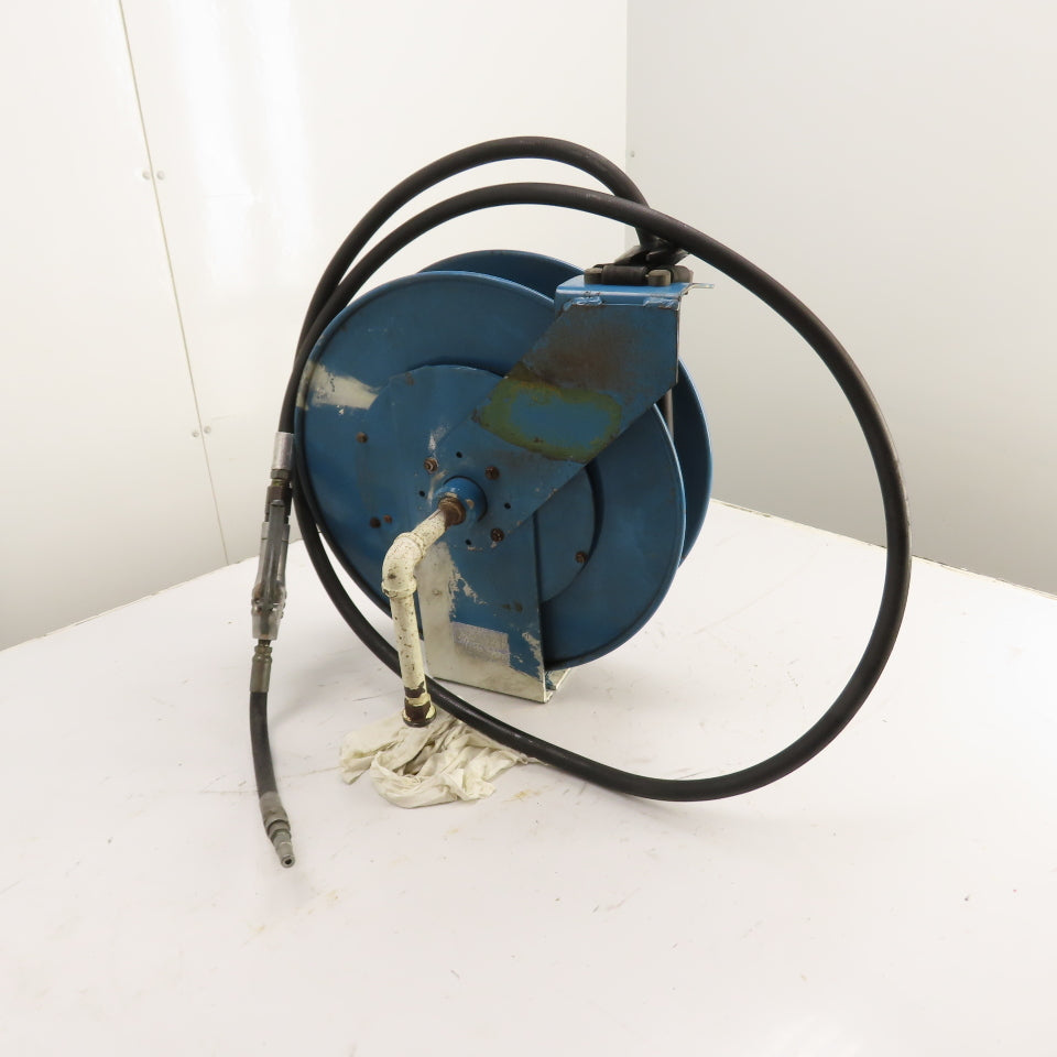 Hosetract MC-550 Spring Retractable Oil Hose Reel W/ARO Nozzle 1/2" x 40' Long