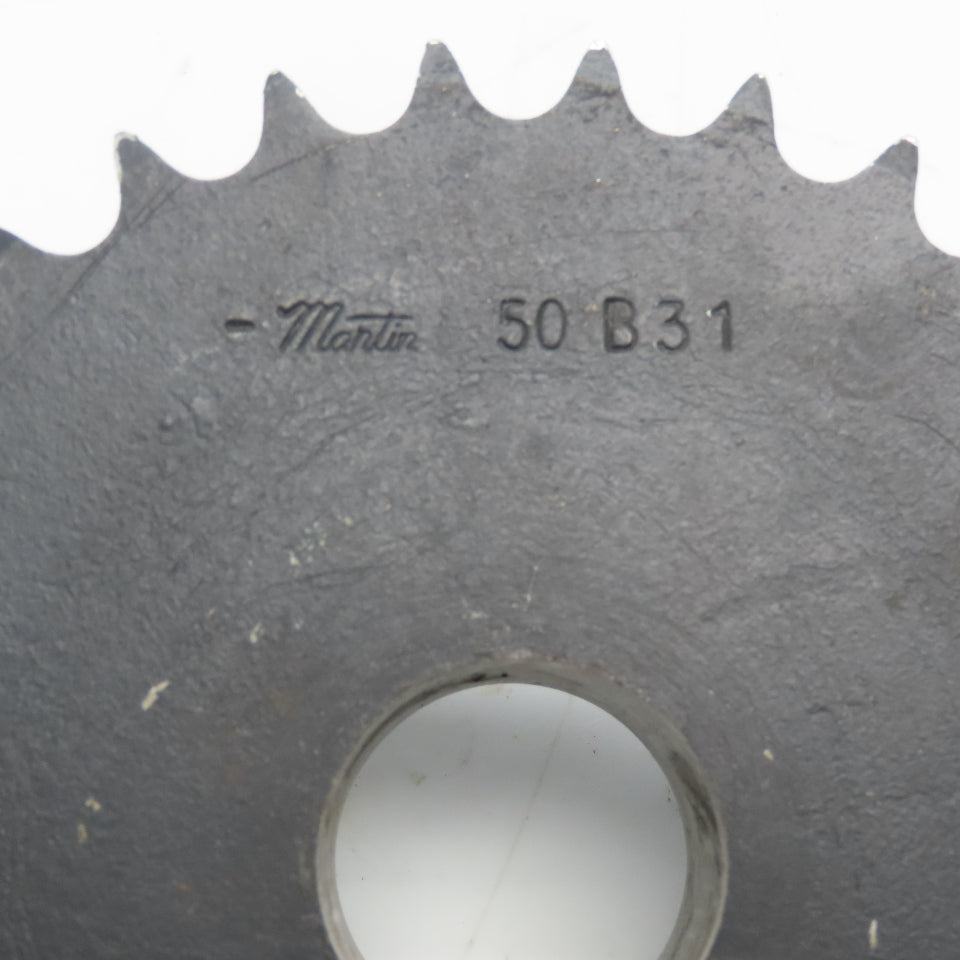 Martin 50B31 No. 50 Single Strand Roller Chain Idler Sprocket 31T 1-1/2" Bore