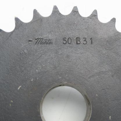 Martin 50B31 No. 50 Single Strand Roller Chain Idler Sprocket 31T 1-1/2" Bore