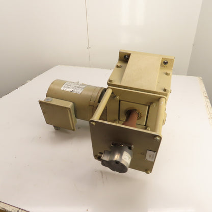 Dayton 4Z017C Right Angle Gear Motor 1HP 30:1 Ratio 58RPM 230/460V 3PH Tested