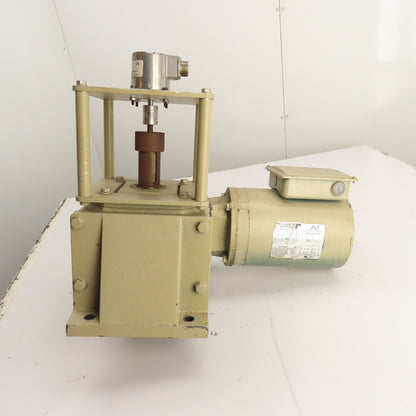 Dayton 4Z017C Right Angle Gear Motor 1HP 30:1 Ratio 58RPM 230/460V 3PH Tested