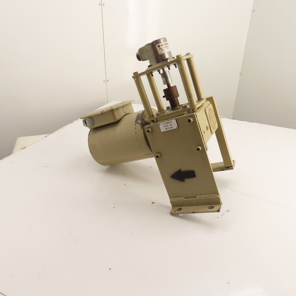 Dayton 4Z010D Right Angle Gear Motor 1/4HP 30:1 Ratio 58RPM 230/460V w/Encoder