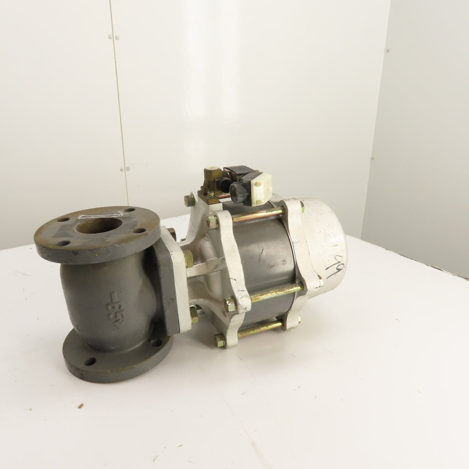 CKD CVS-65A-283-B-1 Pneumatic Cylinder Valve 65mm Orifice Flanged 24VDC Solenoid