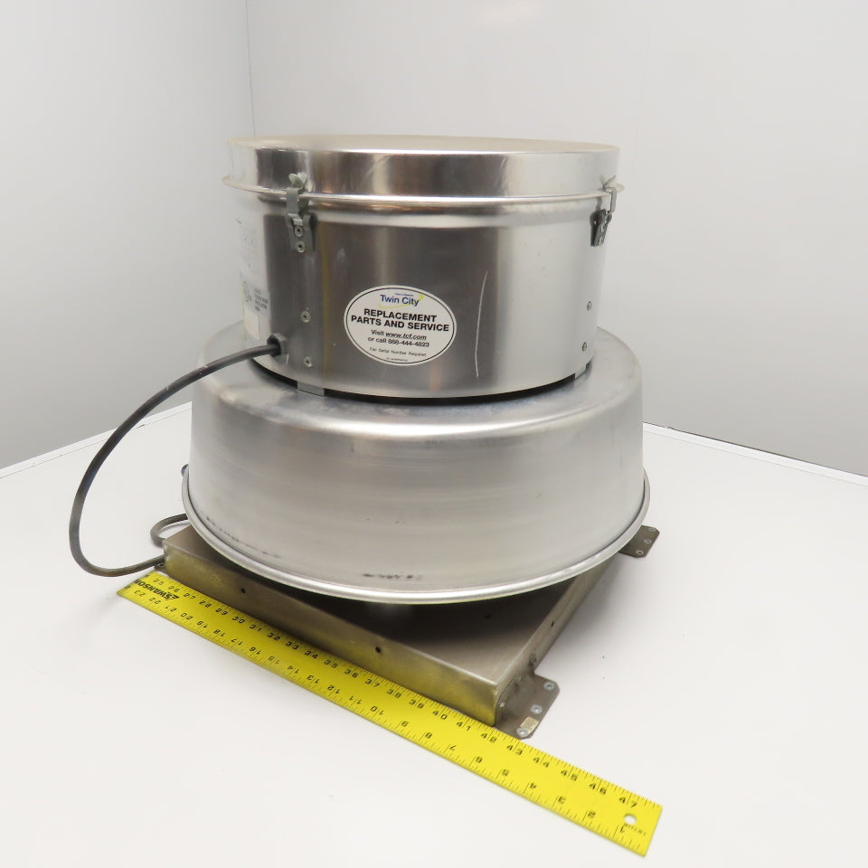Twin City DCRD 115V 1Ph 1/8Hp Centrifugal Roof Exhauster Downblast Blower