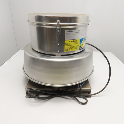 Twin City DCRD 115V 1Ph 1/8Hp Centrifugal Roof Exhauster Downblast Blower