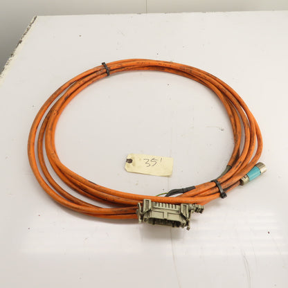 Siemens 6FX8008-1BA21 Motion Connect 800 Servo Motor Power Cable 35' Long