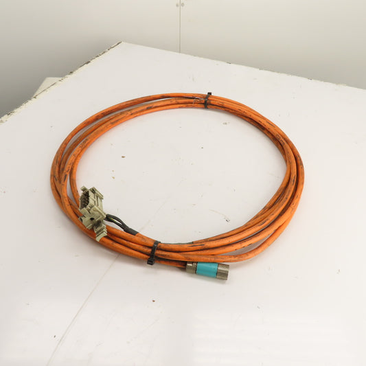 Siemens 6FX8008-1BA21 Motion Connect 800 Servo Motor Power Cable 35' Long