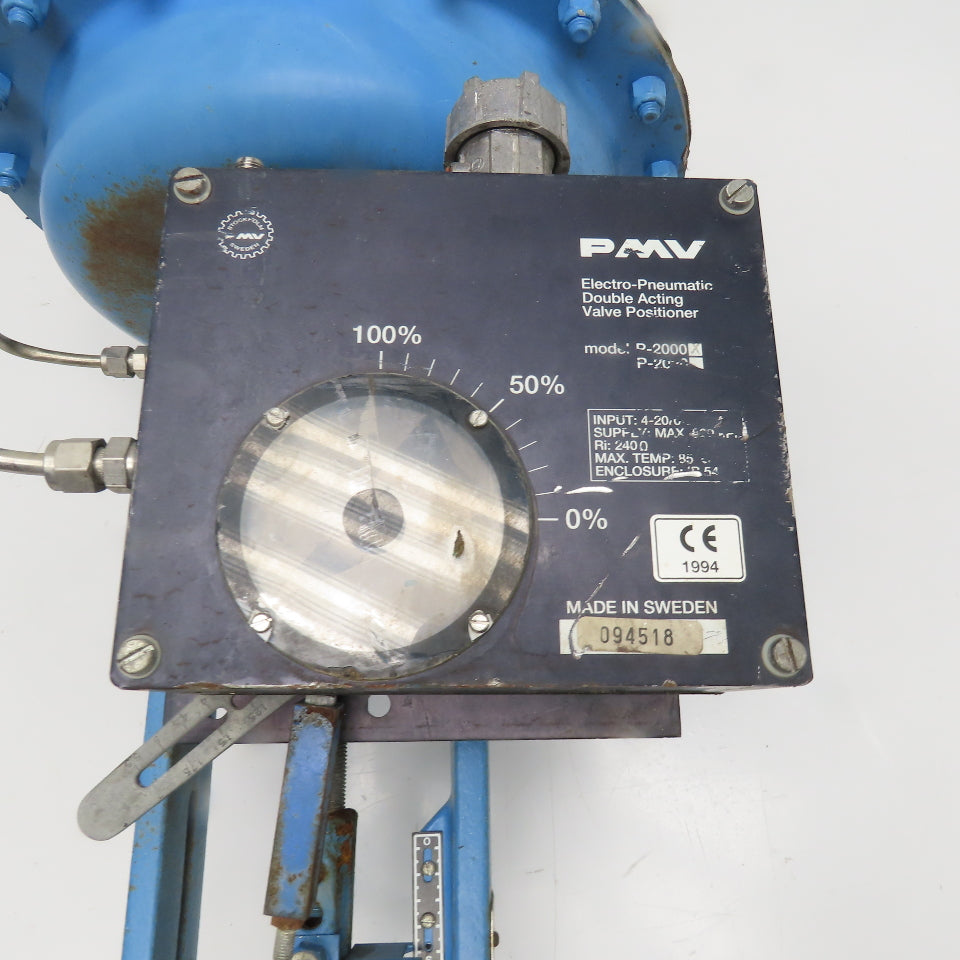 Neles Jamesbury G110LGC32QC8Y 3" Globe Valve Pneumatic Actuator 4-20VDC