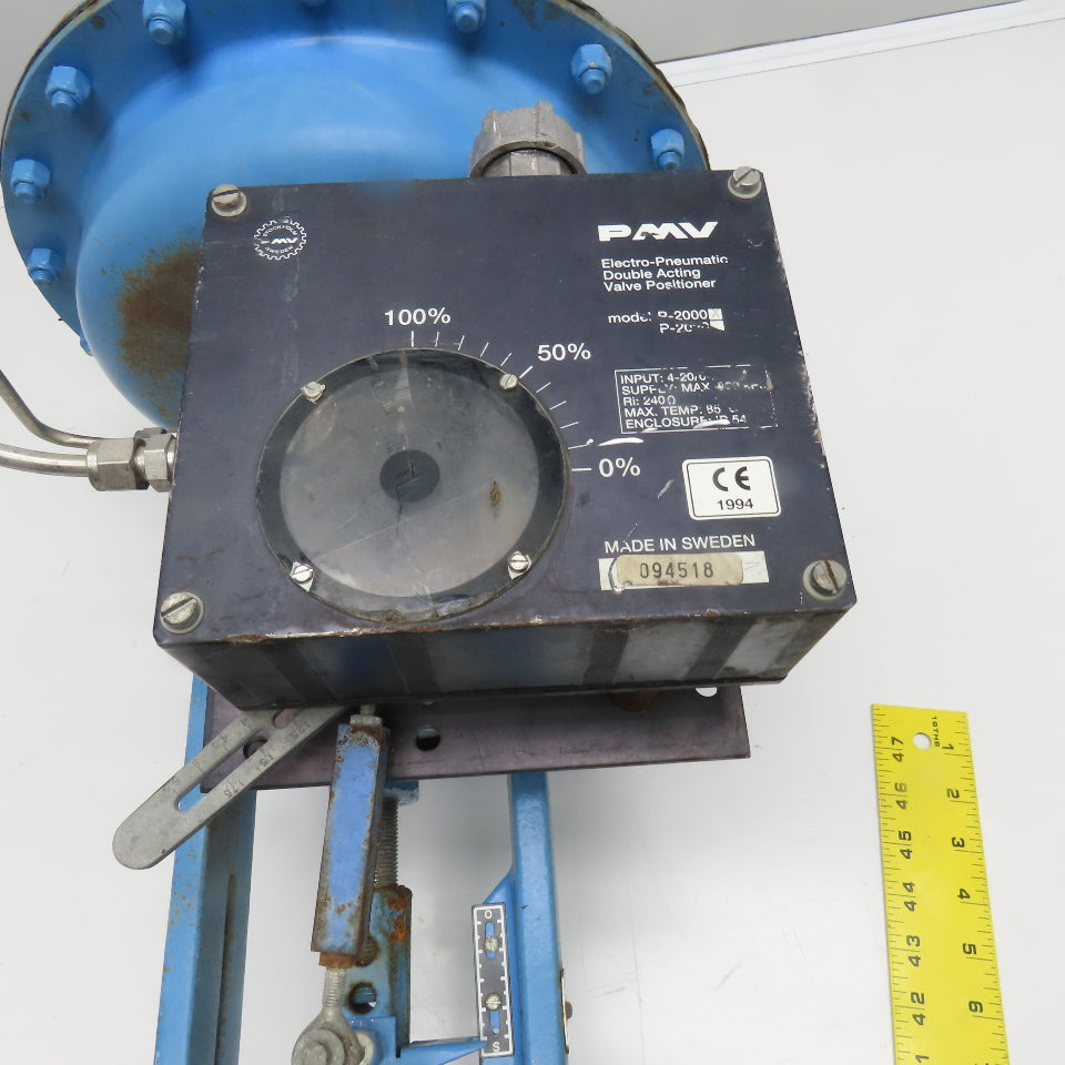 Neles Jamesbury G110LGC32QC8Y 3" Globe Valve Pneumatic Actuator 4-20VDC
