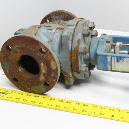 Neles Jamesbury G110LGC32QC8Y 3" Globe Valve Pneumatic Actuator 4-20VDC