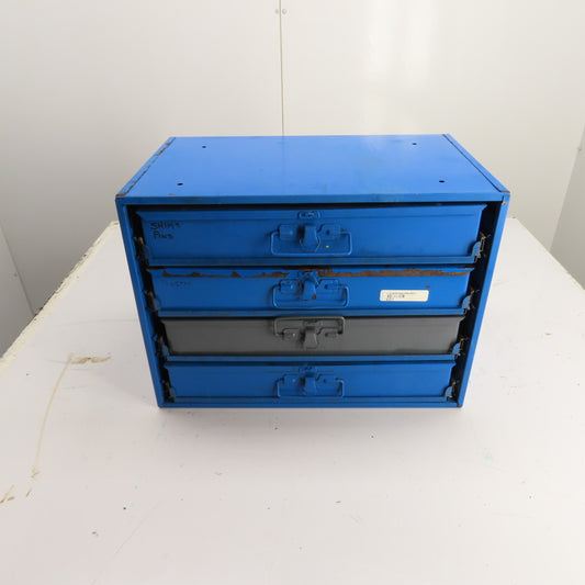 Durham 20"x12"x15" 4-Drawer Ball Bearing Parts Slide Storage Rack W/Cotter Pins