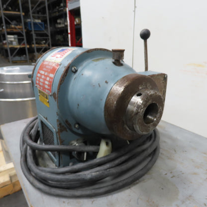 Schauer LA1C Speed Lathe 440V 1/4-1/2HP 3Ph 60Hz 3450RPM 1.1A W/Bench 36x20" Top