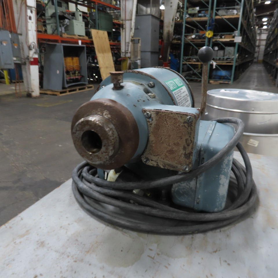 Schauer LA1C Speed Lathe 440V 1/4-1/2HP 3Ph 60Hz 3450RPM 1.1A W/Bench 36x20" Top