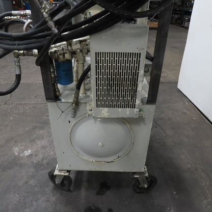 Cross CSEA50/PVB15 50 Gallon Hydraulic Power Unit 10HP 3Ph 230/460V W/Cart/Hoses