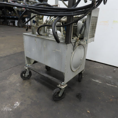 Cross CSEA50/PVB15 50 Gallon Hydraulic Power Unit 10HP 3Ph 230/460V W/Cart/Hoses