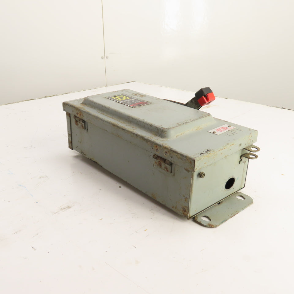 Square D HU361AWK 30A 3-Pole Non-Fusible Safety Disconnect Switch 600V 3R