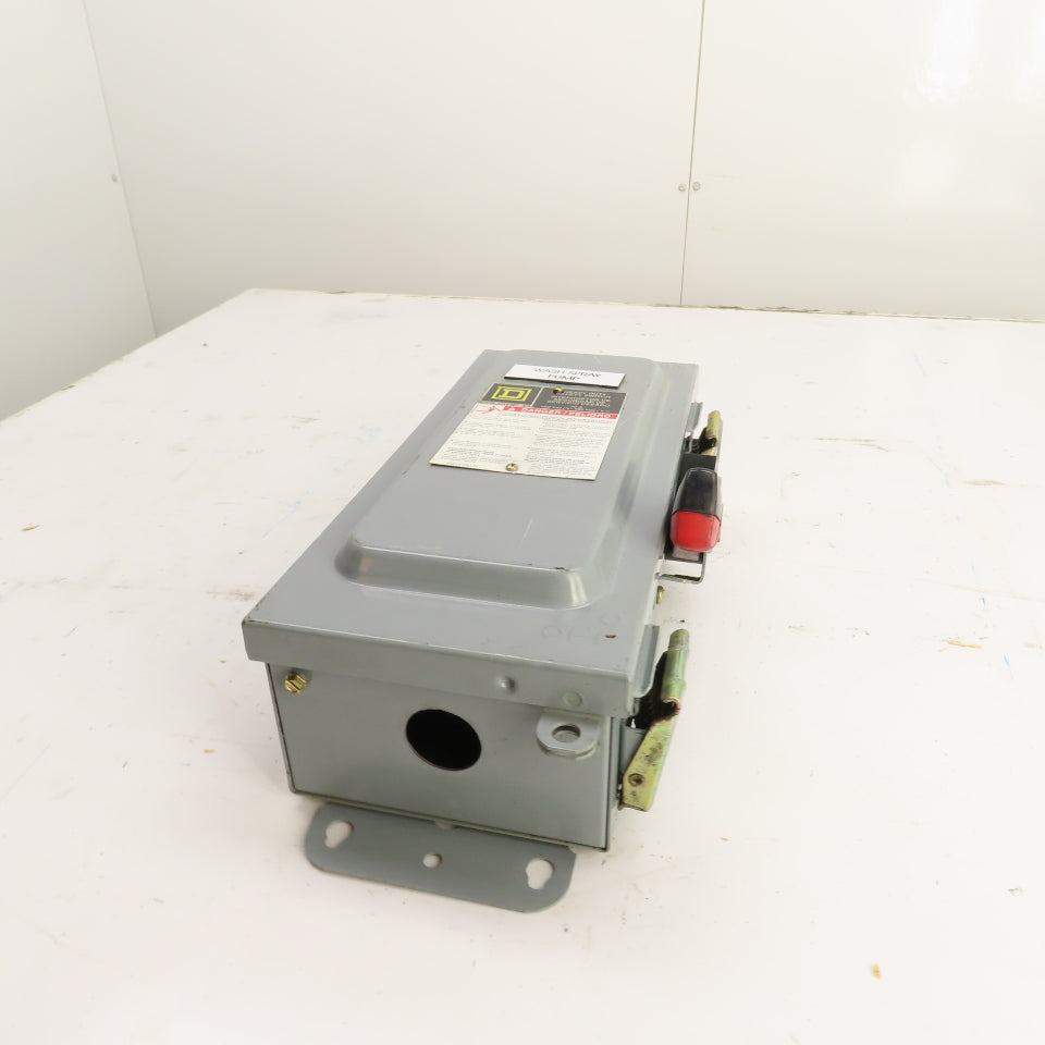 Square D HU361AWKEI 30A 3-Pole Non-Fusible Safety Disconnect Switch 600V 3R