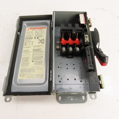 Square D HU361AWKEI 30A 3-Pole Non-Fusible Safety Disconnect Switch 600V 3R