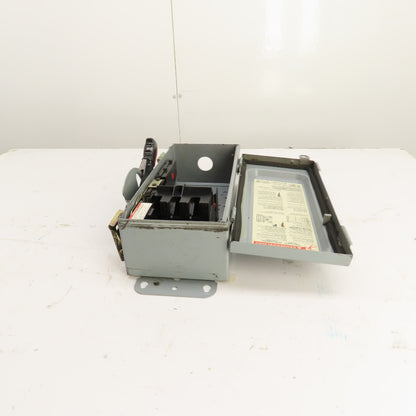 Square D HU361AWKEI 30A 3-Pole Non-Fusible Safety Disconnect Switch 600V 3R