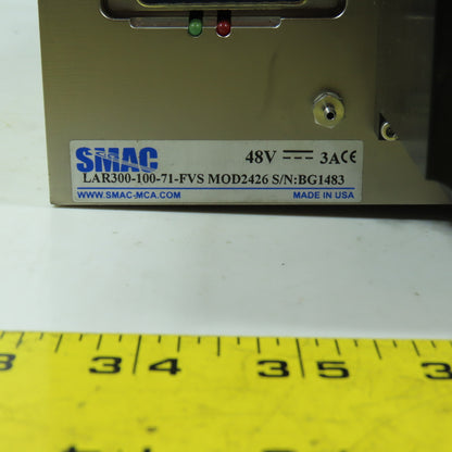 SMAC LAR300-100-71-FVS Moving Coil Linear Rotary Actuator 48VDC 100mm Stroke