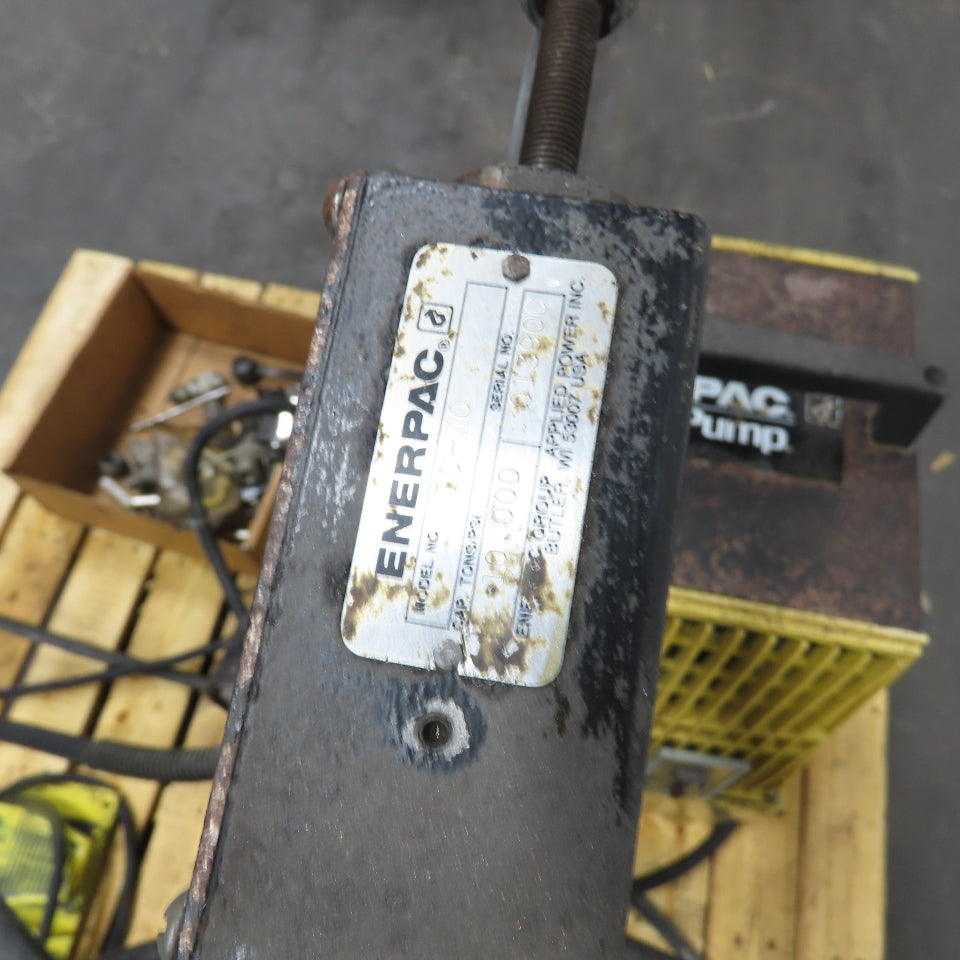 Enerpac PER-3045 Hushh-Pump 9-Ton H-Frame Hydraulic Press 115V Electric Pump