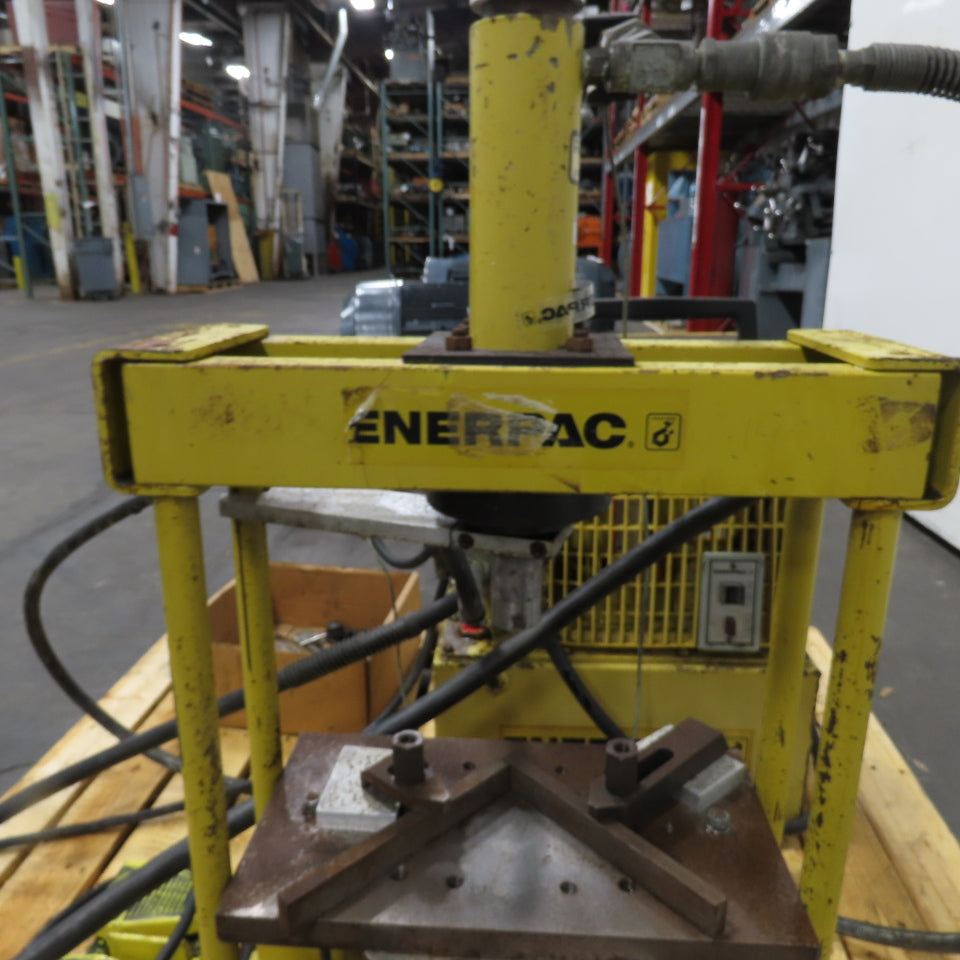 Enerpac PER-3045 Hushh-Pump 9-Ton H-Frame Hydraulic Press 115V Electric Pump