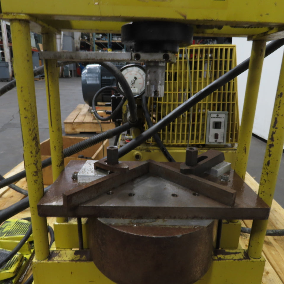 Enerpac PER-3045 Hushh-Pump 9-Ton H-Frame Hydraulic Press 115V Electric Pump
