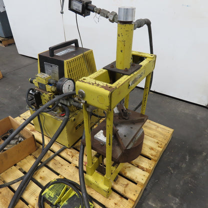 Enerpac PER-3045 Hushh-Pump 9-Ton H-Frame Hydraulic Press 115V Electric Pump
