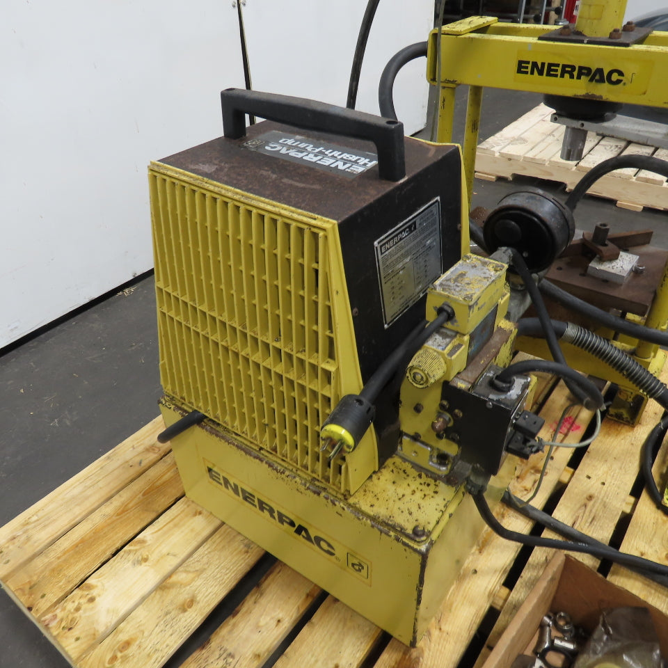 Enerpac PER-3045 Hushh-Pump 9-Ton H-Frame Hydraulic Press 115V Electric Pump