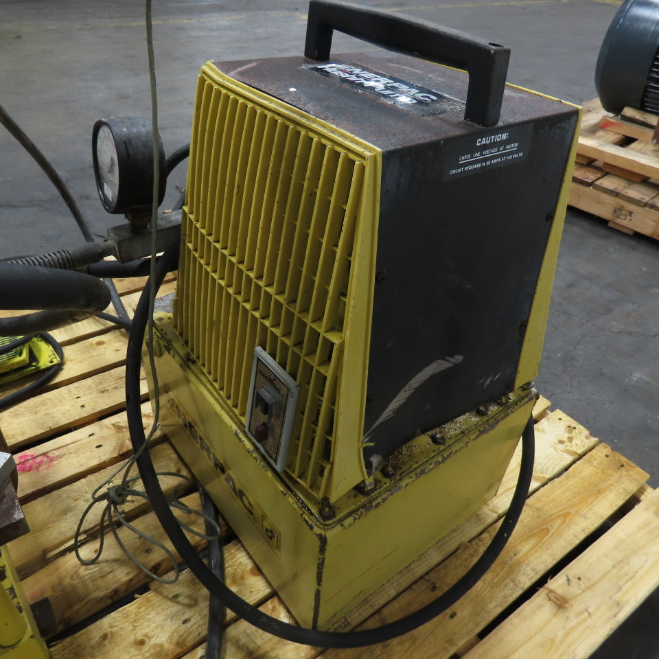Enerpac PER-3045 Hushh-Pump 9-Ton H-Frame Hydraulic Press 115V Electric Pump
