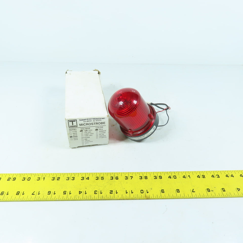 Edwards / Tomar 114SSTR-EK Microstrobe Red Visual Signal Strobe Light 12-48 VDC