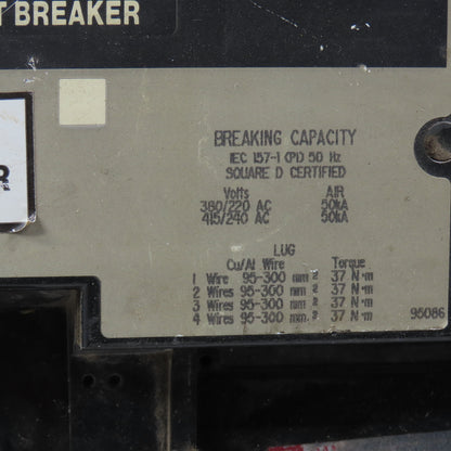 Square D NA361200 1200A 3-Pole I-Line Circuit Breaker 600VAC 3PH 3P