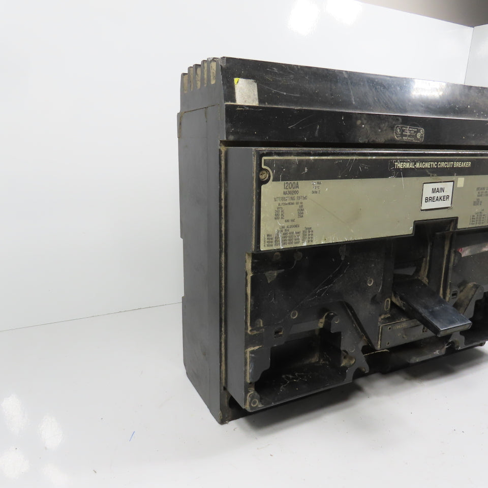 Square D NA361200 1200A 3-Pole I-Line Circuit Breaker 600VAC 3PH 3P