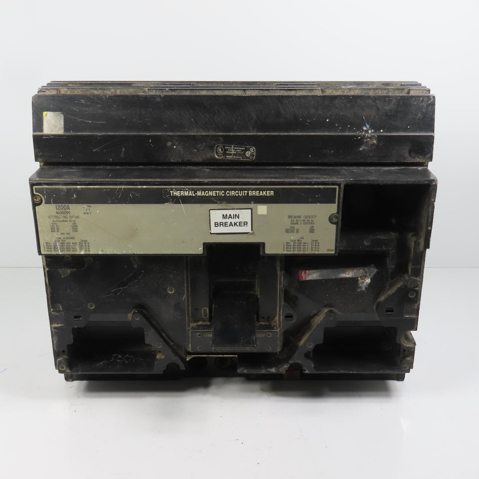 Square D NA361200 1200A 3-Pole I-Line Circuit Breaker 600VAC 3PH 3P