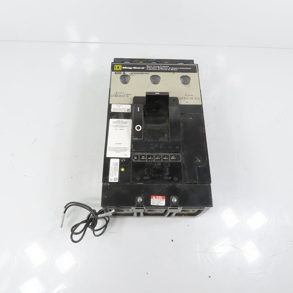 Square D LAP3640036MV1027 Mag-Gard 400A 3-Pole Motor Circuit Breaker