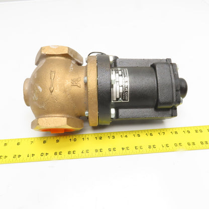 Magnatrol 42A37 2" NPT Bronze Globe Solenoid Valve 120V