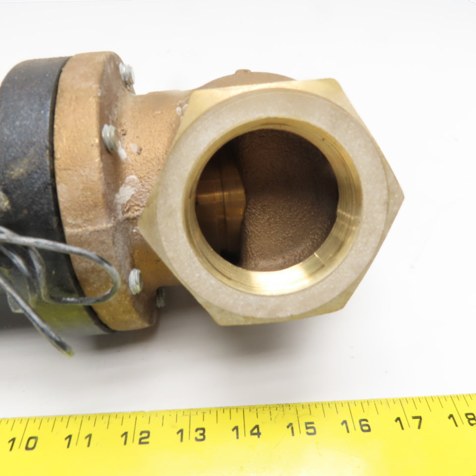 Magnatrol 42A37 2" NPT Bronze Globe Solenoid Valve 120V