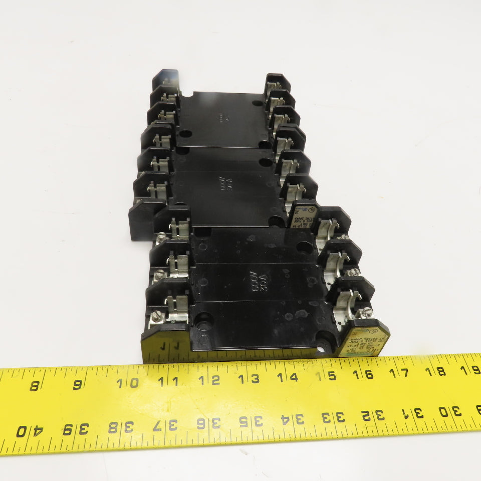 Marathon 6R30A3BCU 600V 30A 3 Pole Class R Fuse Holder Lot Of 3
