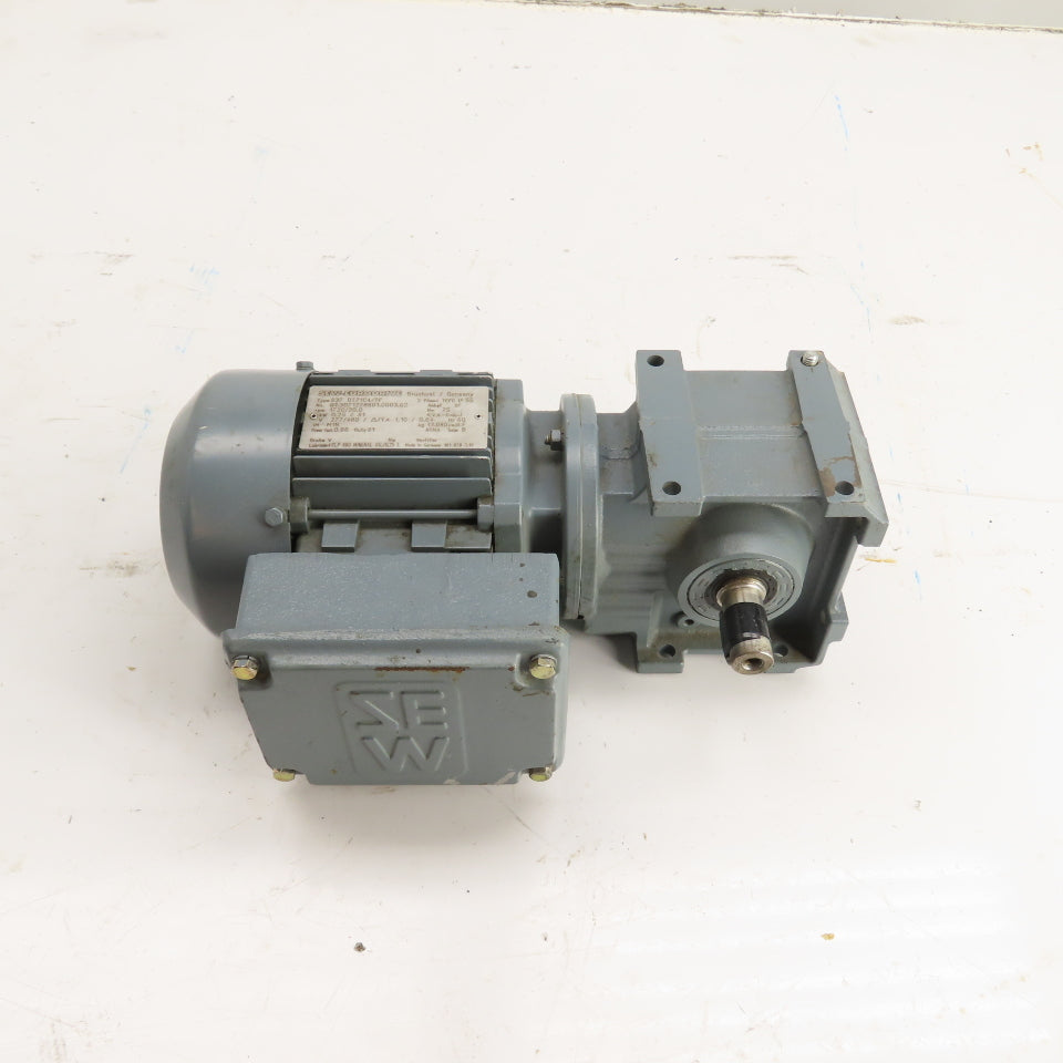 SEW-Eurodrive S37 DT71C4/TF 0.25kW Right Angle Gear Motor 20RPM Out 277/480V 3Ph