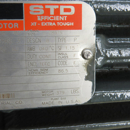 Reliance P28G0370E 30HP Electric Motor 3510RPM 460V 3Ph 286TS Frame Refurb