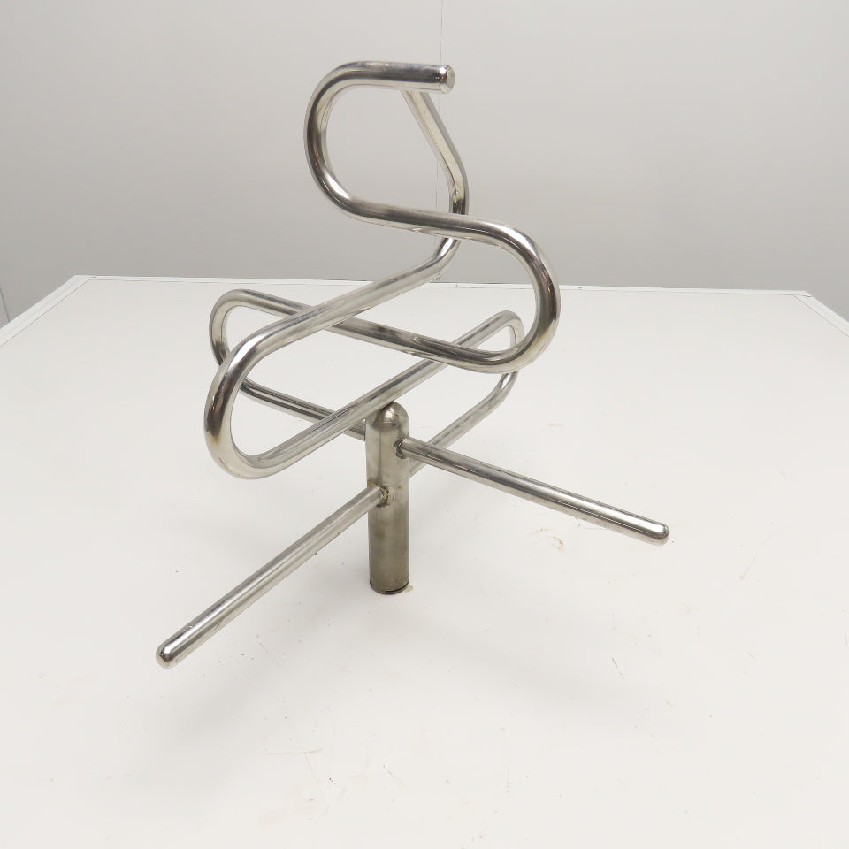 Stainless Steel Bar Mixing Blending Whisking Paddle 16" x 15" Tall 9/16" Bore