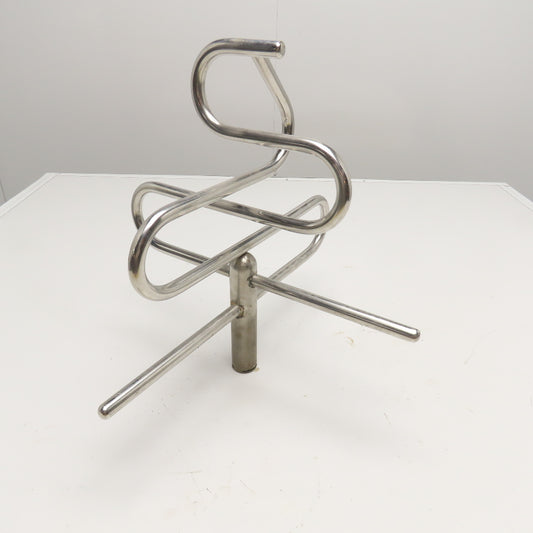 Stainless Steel Bar Mixing Blending Whisking Paddle 16" x 15" Tall 9/16" Bore