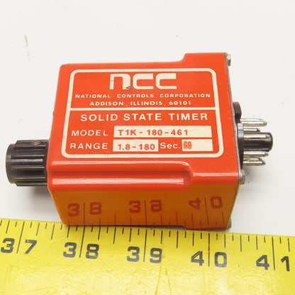 National Controls Corp. T1K-180-461 Solid State Timer 1.8-180s 120V