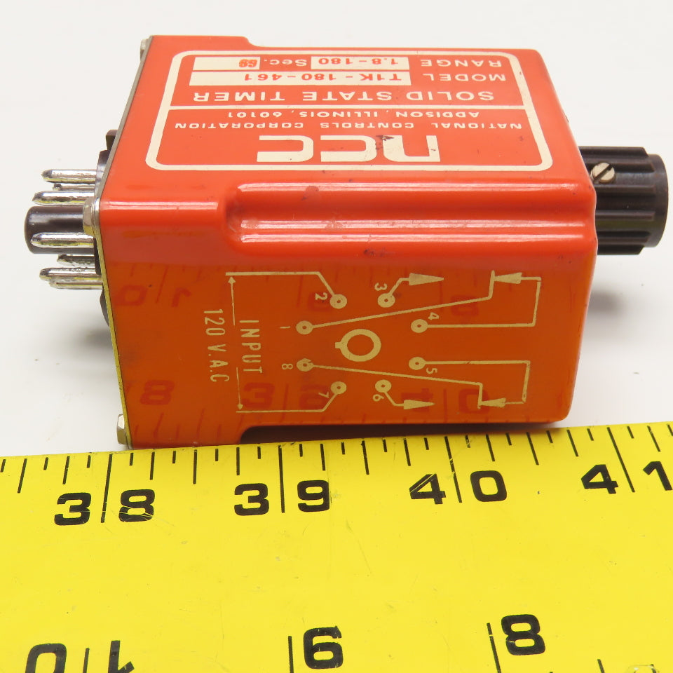 National Controls Corp. T1K-180-461 Solid State Timer 1.8-180s 120V