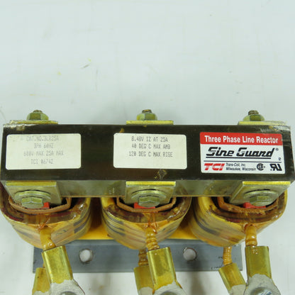 TCI 3LR25A Sine Guard 25A 3-Phase Line Reactor 600V 60Hz