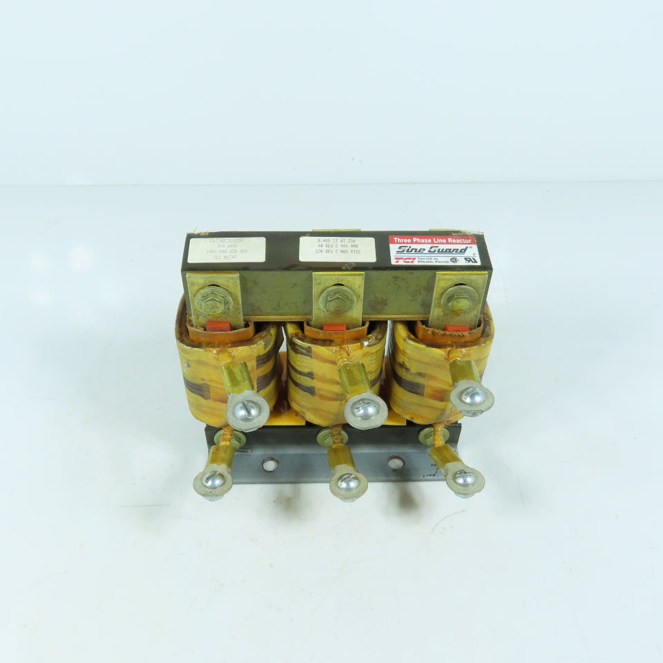 TCI 3LR25A Sine Guard 25A 3-Phase Line Reactor 600V 60Hz