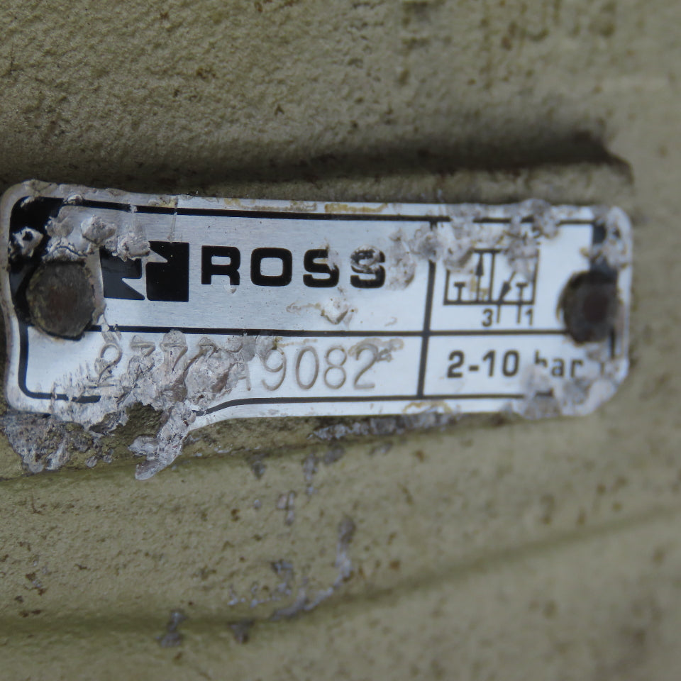 Ross 2773A9082 2-1/2" NPT Inline Pneumatic Poppet Dump Valve 120V Coil