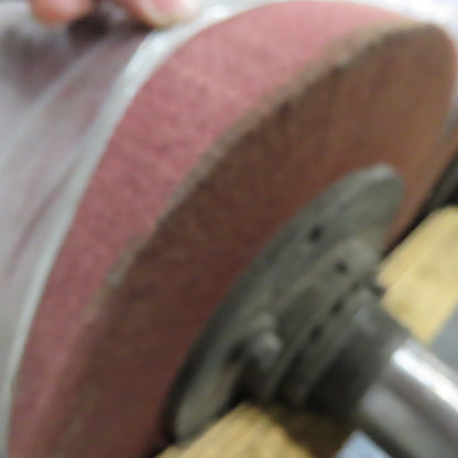 11-3/4" OD x 60" Long Polishing Felt Roller Wheel 55mm Shaft 92" OAL Lot Of 2