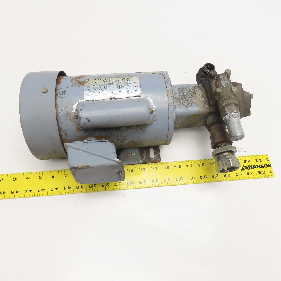 FIC Nippon TOP-208HAM 0.4kW 1424RPM 1Ph 120/230V Trochoid Gear Pump